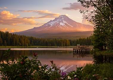 Mount Hood Reflection at Trillium Lake