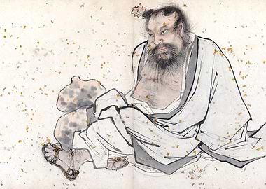 Daoist immortal Zhongli Quan (Han Zhongli) Chinese Taoist Painting