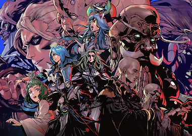 Fantasy Character Group Illustration