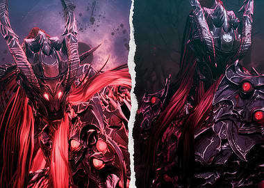 Dark Knight Split Image