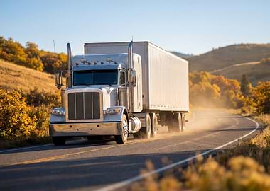 Semi-Truck on Road