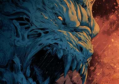 Monster with Open Mouth