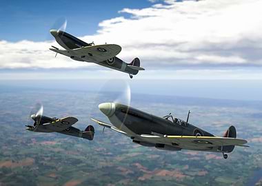 war thunder Spitfire Formation Flight