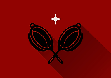 Crossed Frying Pans with Star