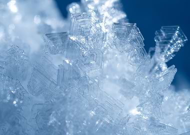Close-up of Ice Crystals