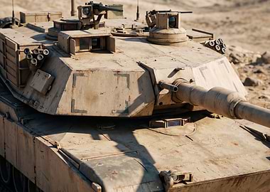Close-up of a Military Tank