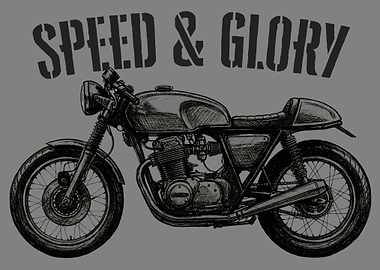 Motorcycle Sketch: Speed and Glory