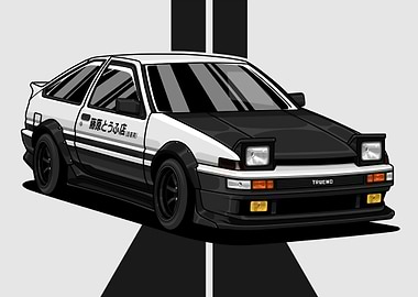 Toyota AE86 Trueno Landscape
