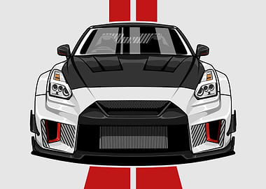 Nissan GT-R R36 Front View Landscape