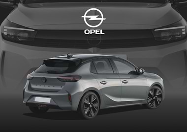 Gray Opel Corsa 2024