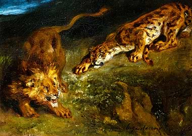 Tiger and Lion Painting