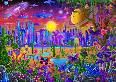 Futuristic Dream Cityscape