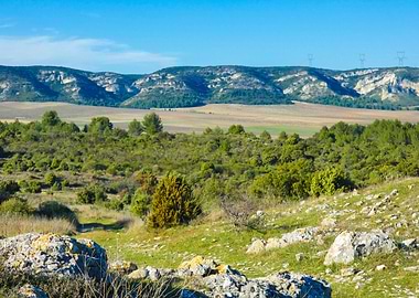 Photography of Green Landscape with Mountains and Rocks in Provence in France