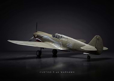 Curtiss P-40 Warhawk Airplane