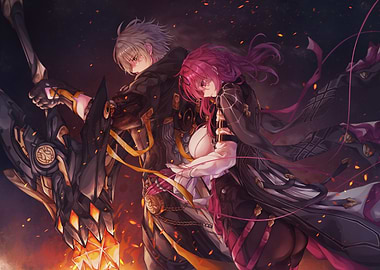 Duo with Ornate Weapon