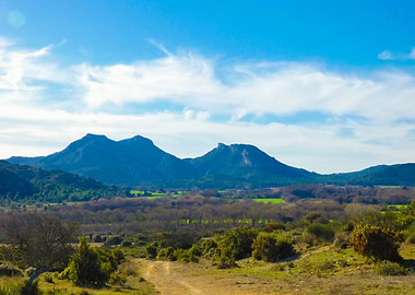 Photography of Mountain Landscape with Blue Sky