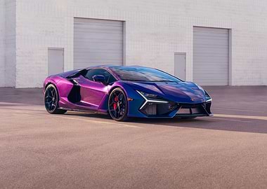 Purple and Blue Lamborghini
