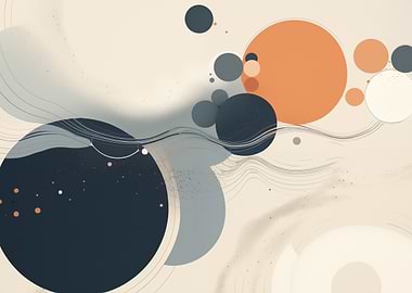 Abstract Circles Composition