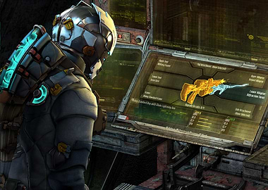 Dead Space Character Weapon Upgrade Screen