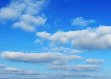 Blue Sky with White Clouds