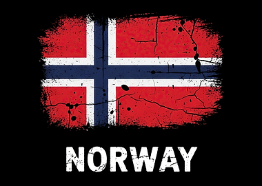 Distressed Norway Flag