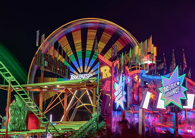 kirmes bei nacht