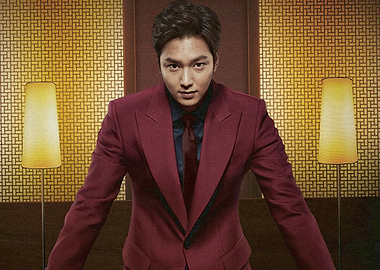 Lee Min Ho in Burgundy Suit