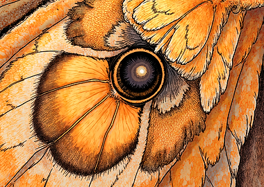 Detailed Butterfly Wing Close-Up