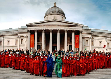 Extinction Rebellion Red Brigade in London