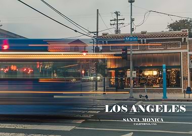 Los Angeles Santa Monica Street Scene