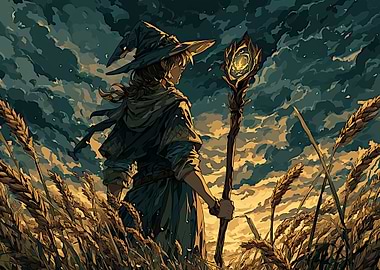 Wizard in Wheat Field