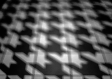 Abstract Houndstooth Pattern in Black and White