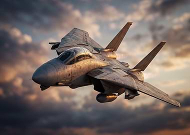 Fighter Jet in Flight