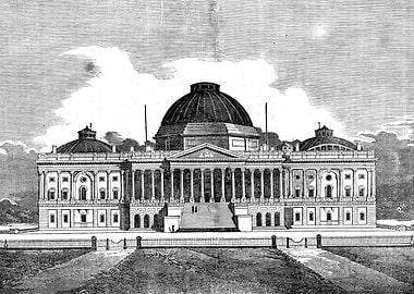 United States Capitol Building Engraving