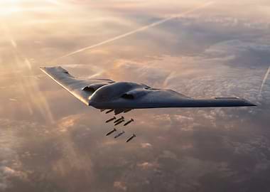 B-2 Spirit Bomber in Flight