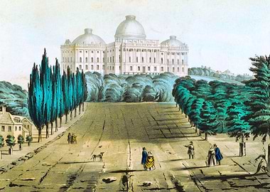 United States Capitol Building Painting