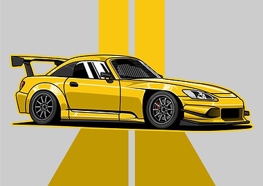 Honda S2000 Stripes Landscape