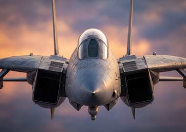 F-14 Tomcat Fighter Jet Close-Up