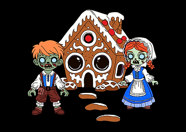 Zombie Hansel and Gretel Gingerbread House