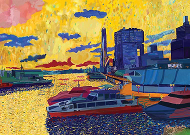 Barangaroo in yellow