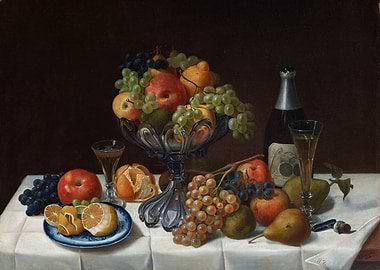 Still Life with Fruit and Wine