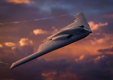 B-2 Spirit Stealth Bomber in Flight