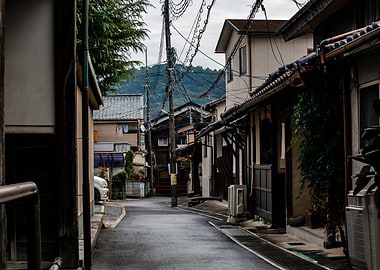 quiétude d'une rue japonaise