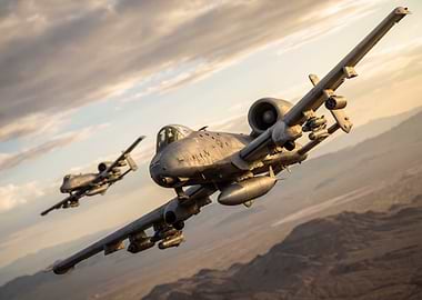 A-10 Thunderbolt II in Flight