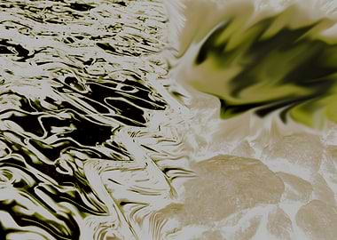 Abstract Water and Rocks