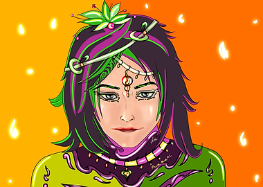 Fantasy Girl Head of the Forest