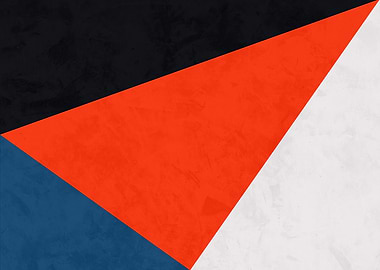 Abstract Geometric Color Block Design