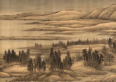 Chinese Nature Landscape Painting Wang Hui