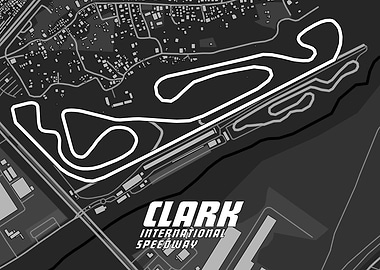 Clark International Speedway Track Map