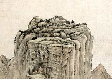 Chinese Mountain Landscape Painting Wang Hui